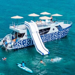 Luxury catamaran ready for departure in Phuket